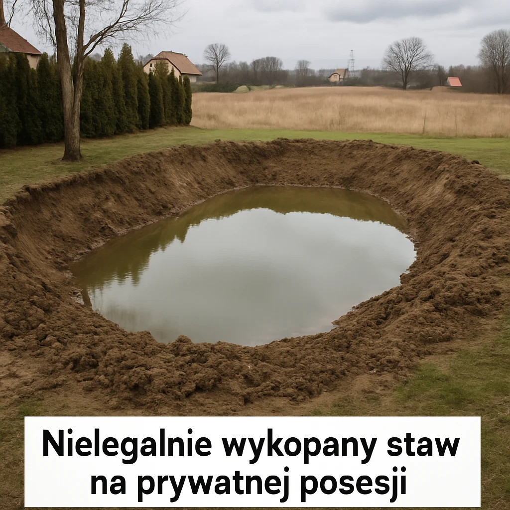 Jaka jest kara za wykopanie stawu bez pozwolenia?